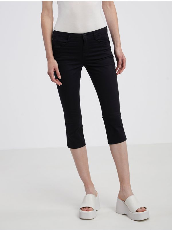 CAMAIEU Black Womens Capri Trousers CAMAIEU - Ladies