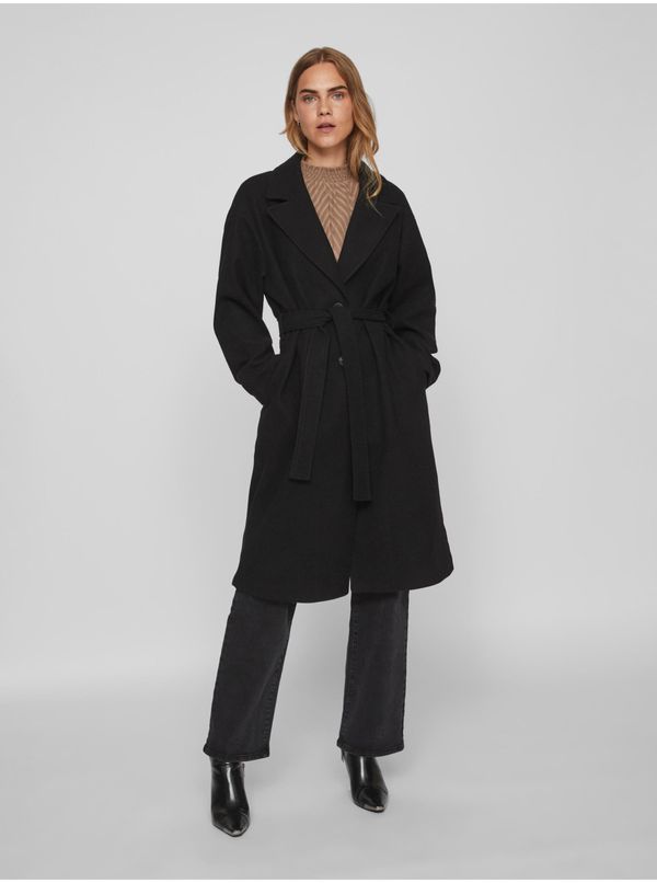 Vila Black Women's Coat VILA Poko - Ladies