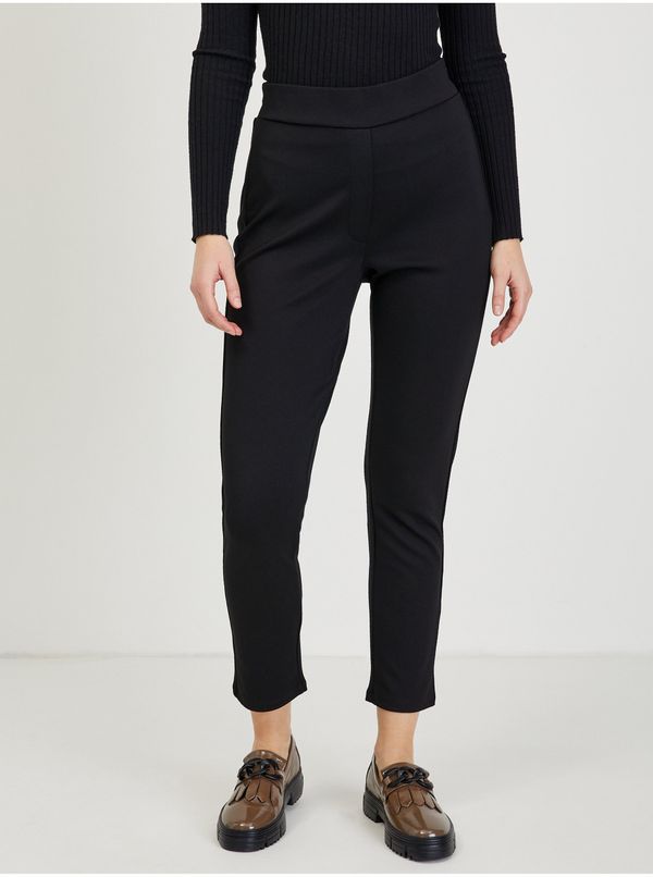 Orsay Black women's cropped trousers ORSAY