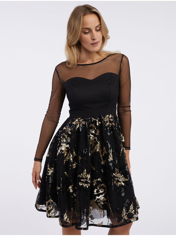 Orsay Black women's dress with sequins ORSAY