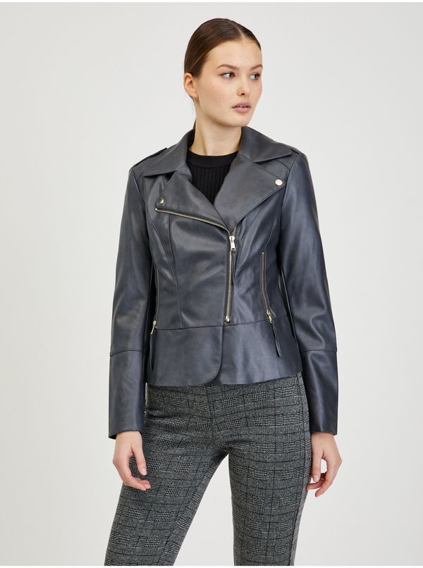 Orsay Black women's faux leather jacket ORSAY