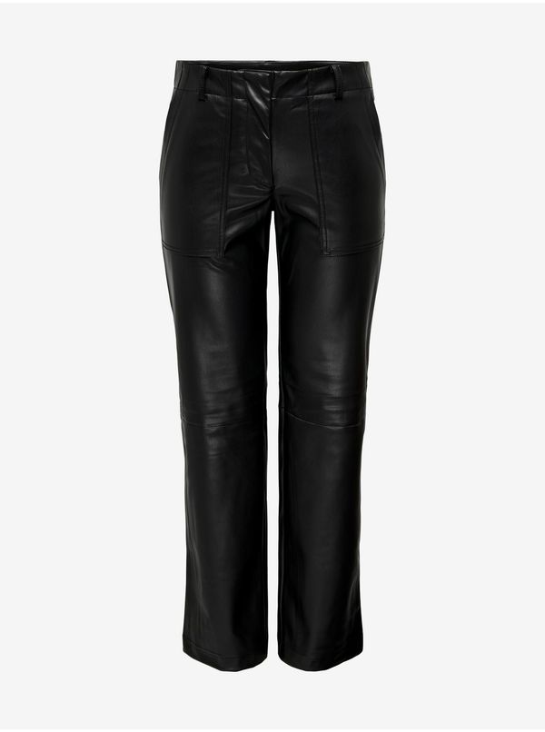 Only Black women's faux leather pants ONLY Penna - Women