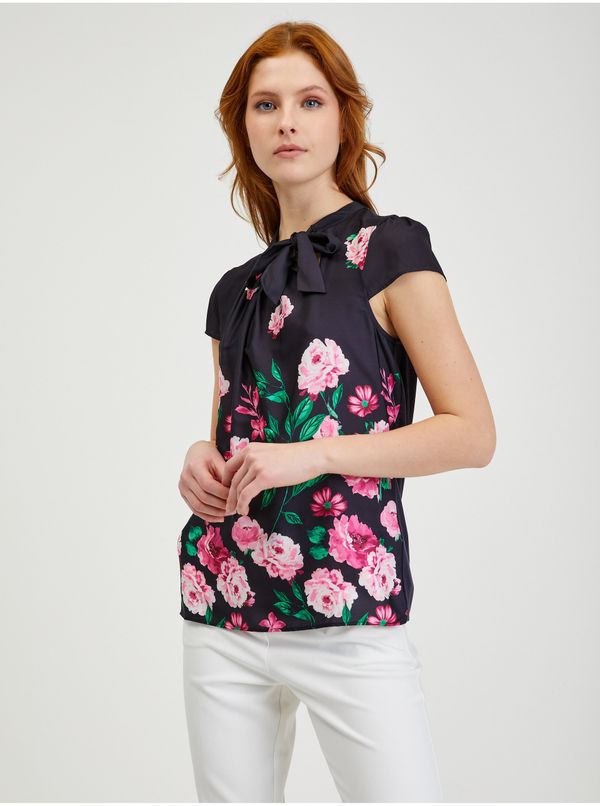 Orsay Black women's floral blouse ORSAY