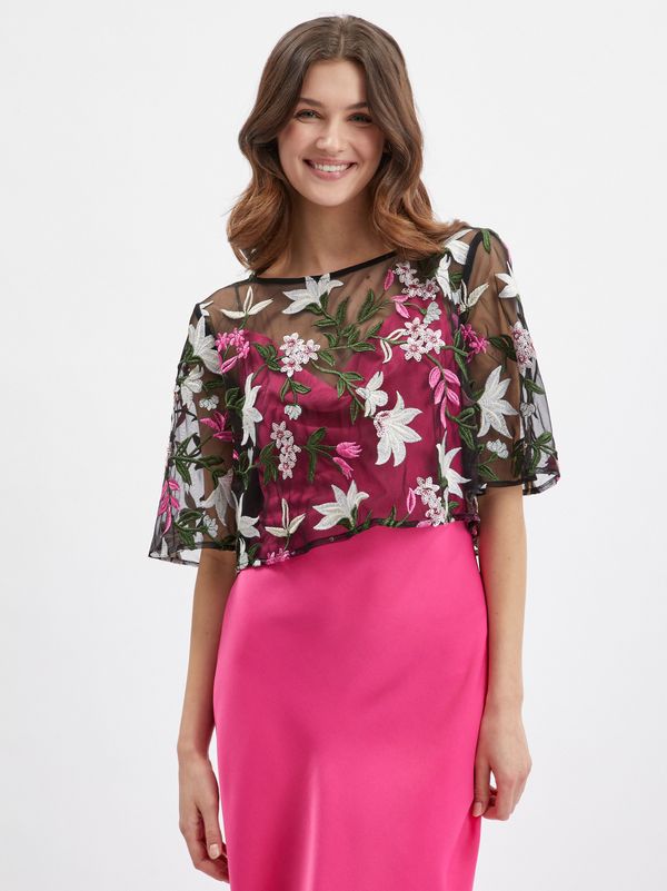 Orsay Black women's floral blouse ORSAY