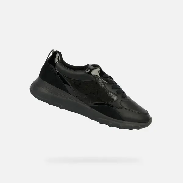 GEOX Black Women's Geox Alleniee Sneakers - Women's