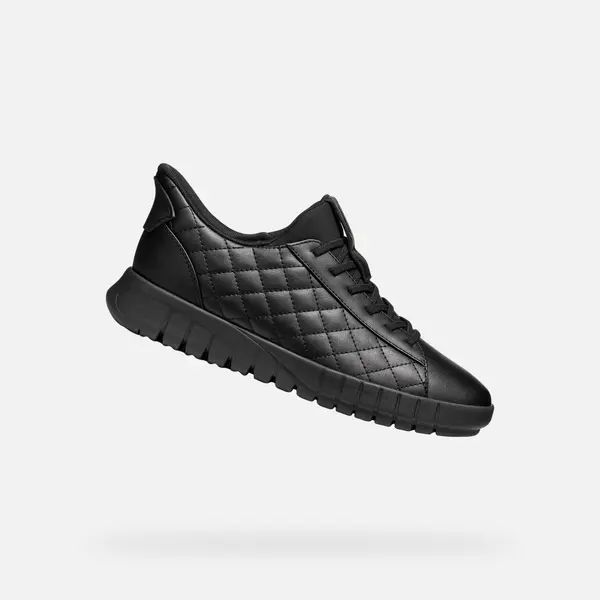 GEOX Black Women's Geox Flextride Plus Sneakers - Women's