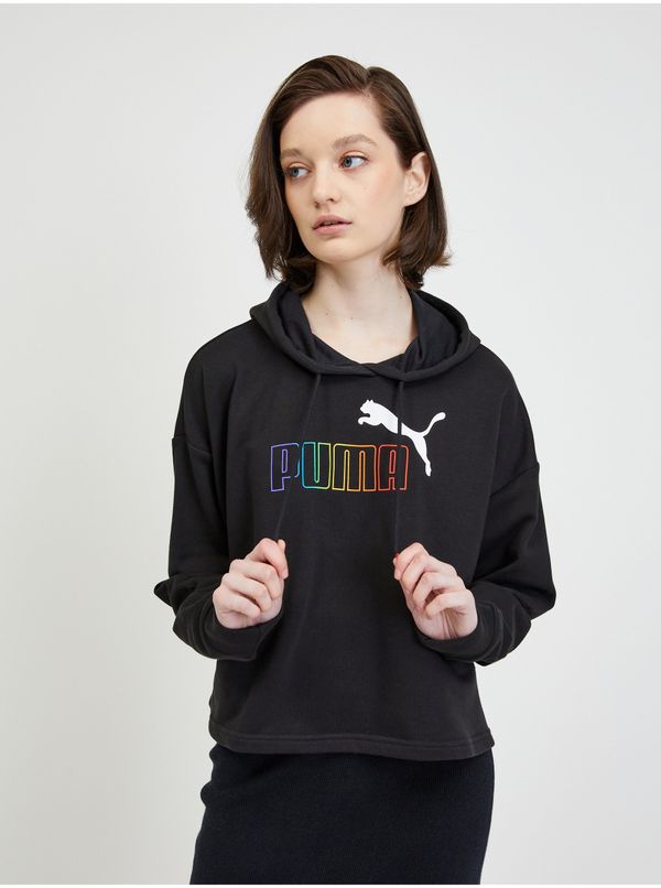 Puma Black Womens Hoodie Puma Rainbow - Women