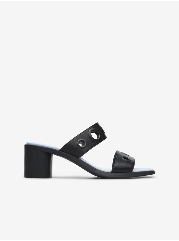 Camper Black Women's Leather Heeled Sandals Camper Meda - Women's