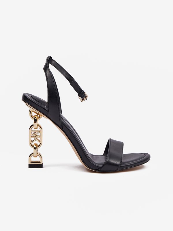 Michael Kors Black Women's Leather Sandals Michael Kors Tenley Sandal