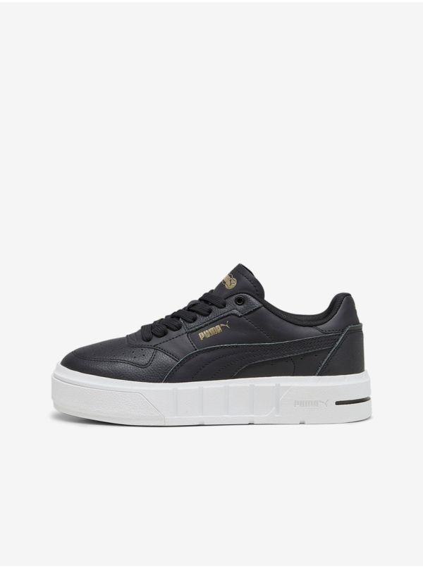 Puma Black Women's Leather Sneakers on Puma Cali Court - Women