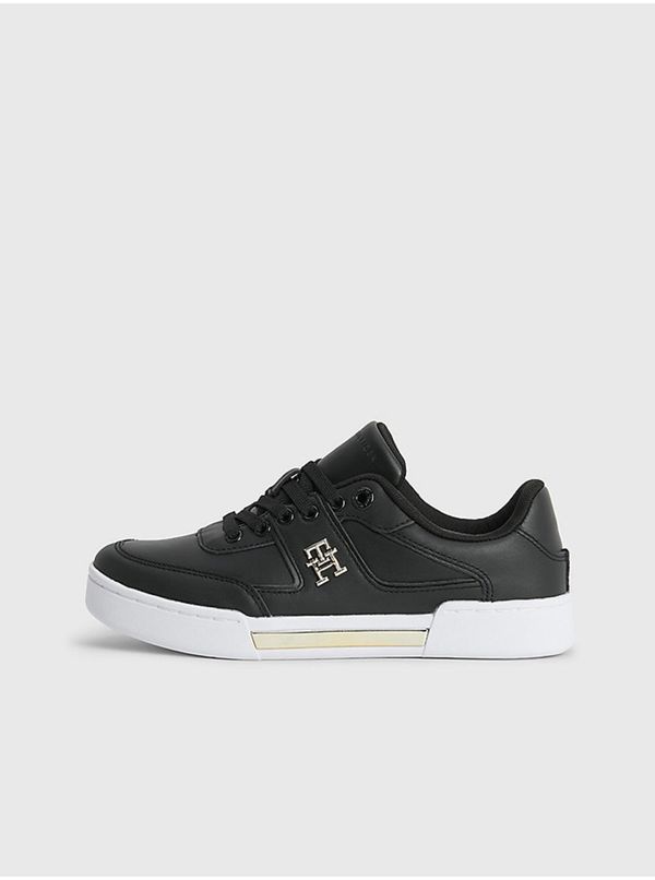 Tommy Hilfiger Black Women's Leather Sneakers Tommy Hilfiger - Women