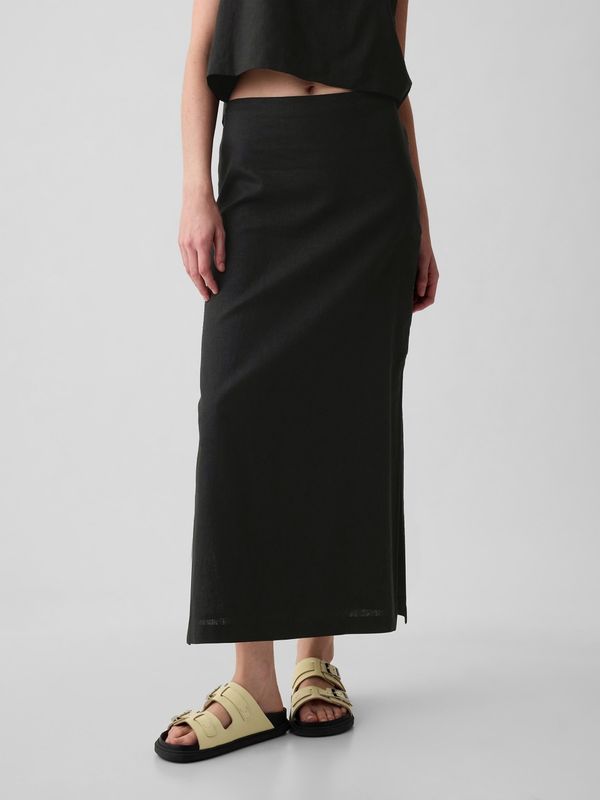 GAP Black women's linen skirt GAP