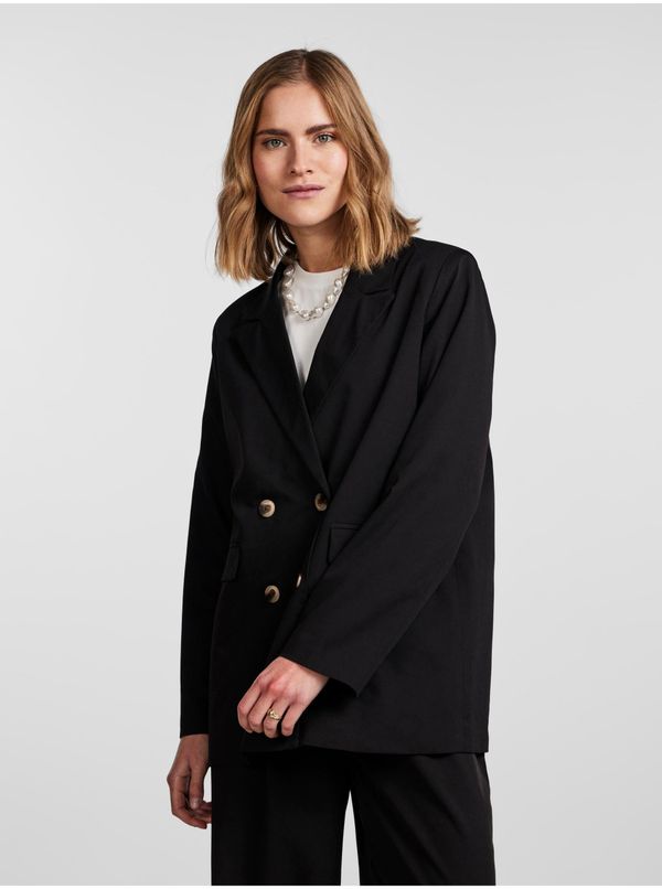 Pieces Black Women's Oversize Jacket Pieces Thelma - Women's