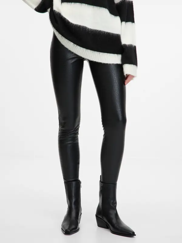 Orsay Black Women's Patterned Leggings ORSAY - Women's