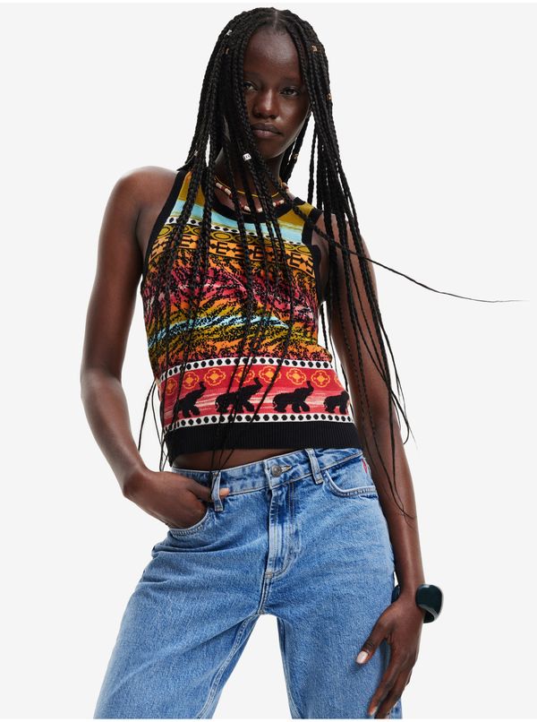 DESIGUAL Black women's patterned top Desigual Xenia