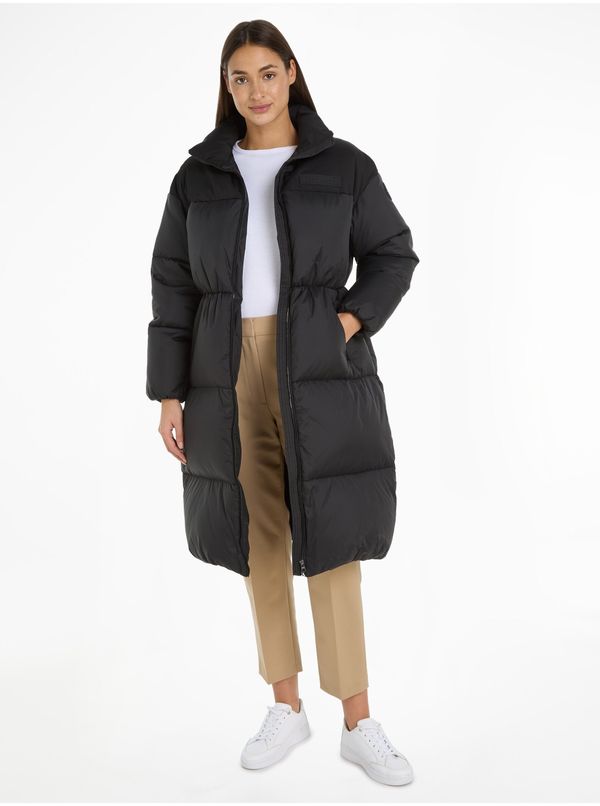Tommy Hilfiger Black women's quilted coat Tommy Hilfiger New York Puffer Maxi - Women