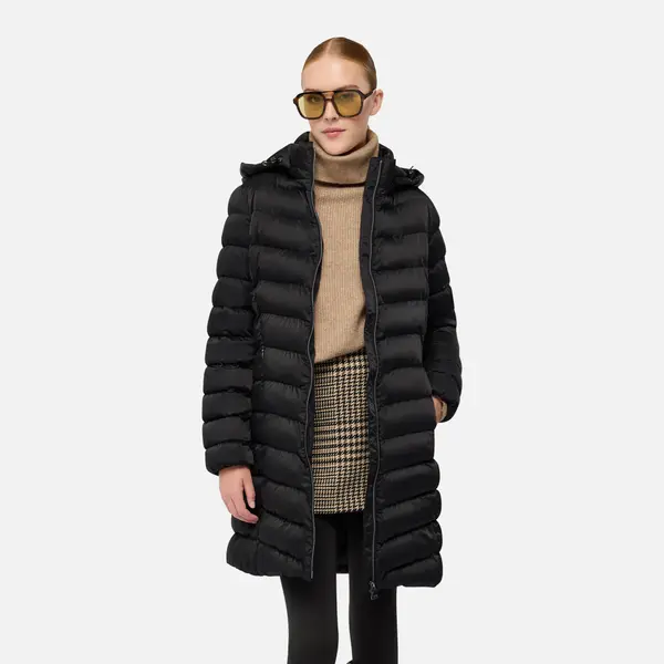 GEOX Black Women's Quilted Jacket Geox Zosma - Women's