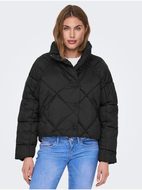 Only Black women's quilted jacket ONLY Carol