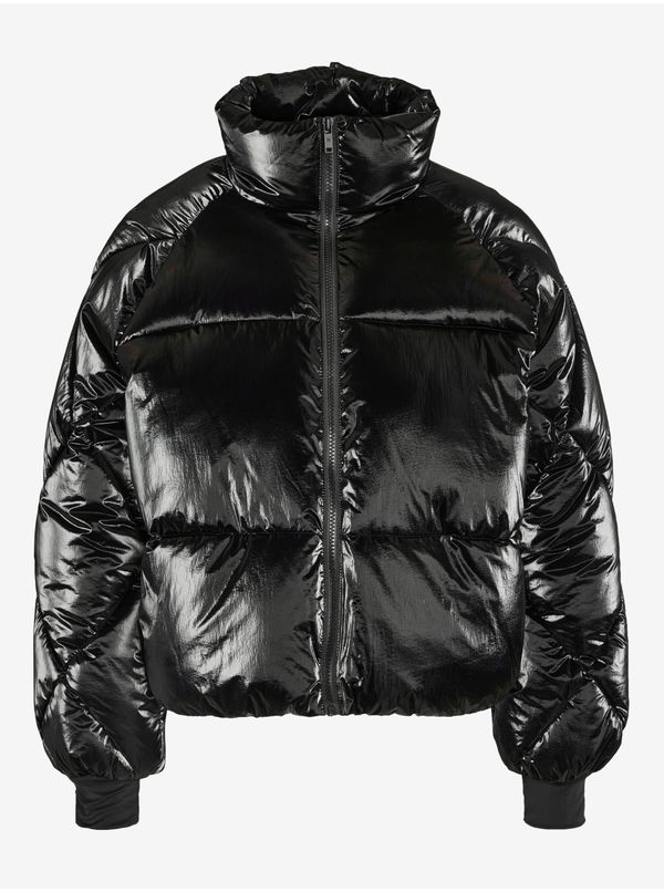 Noisy May Black Women's Quilted Winter Jacket Noisy May Kit - Women