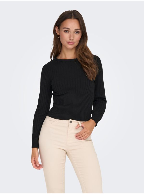 JDY Black Women's Ribbed Sweater JDY Prime - Women