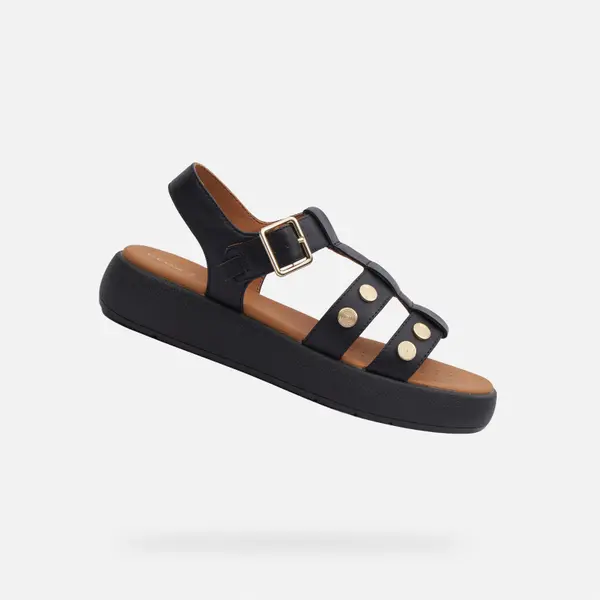 GEOX Black women's sandals Geox Camalei - Women's