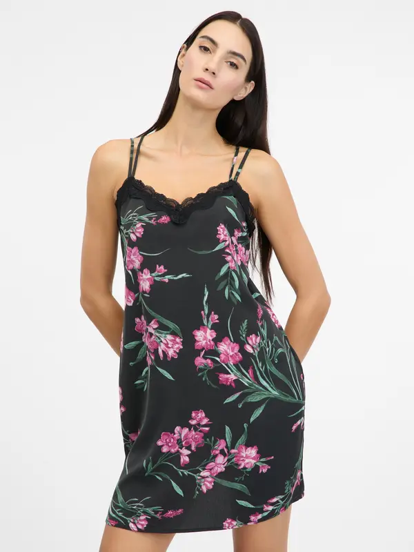 Orsay Black Women's Satin Nightgown ORSAY - Women's