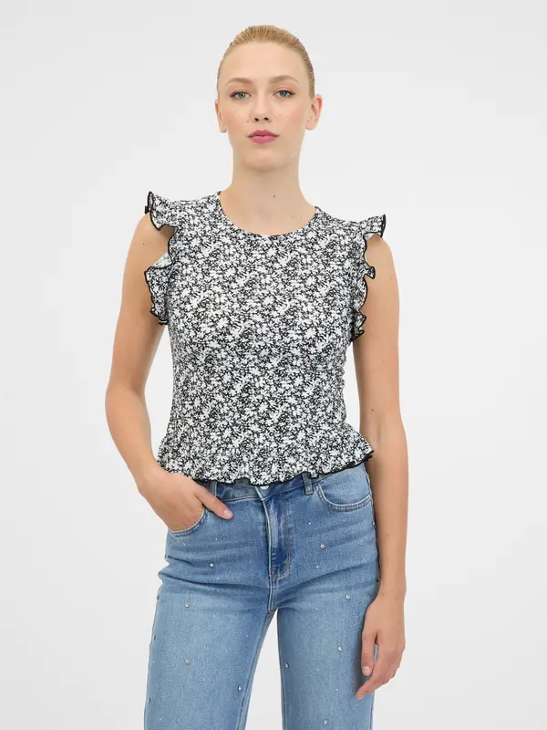 Orsay Black Women's Short Sleeve T-Shirt ORSAY - Women's