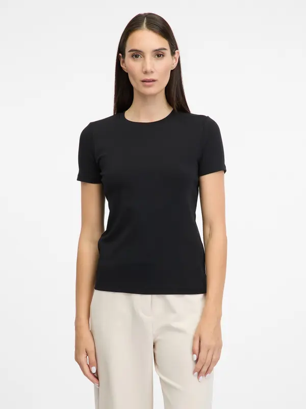 Orsay Black Women's Short Sleeve T-Shirt ORSAY - Women's