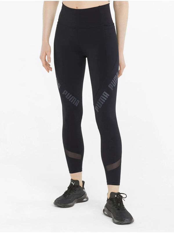 Puma Black Womens Shortened Sport Leggings Puma - Women