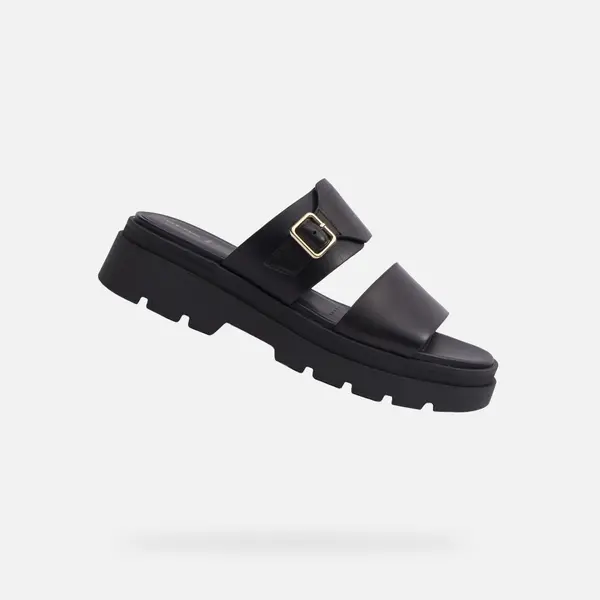 GEOX Black women's slippers Geox Adacter S - Women's