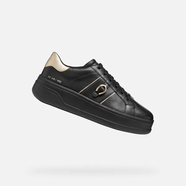 GEOX Black women's sneakers Geox Spherica ECUB-2 - Women's