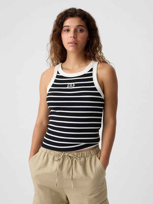 GAP Black women's striped tank top GAP