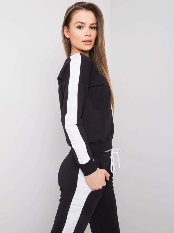 Fashionhunters Black women's tracksuits by RUE PARIS