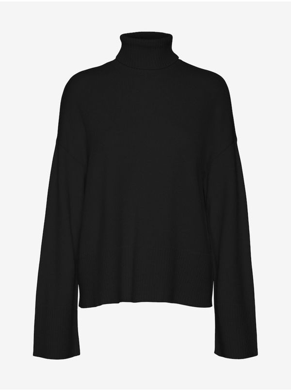 AWARE by VERO MODA Black women's turtleneck AWARE by VERO MODA Gisela - Women