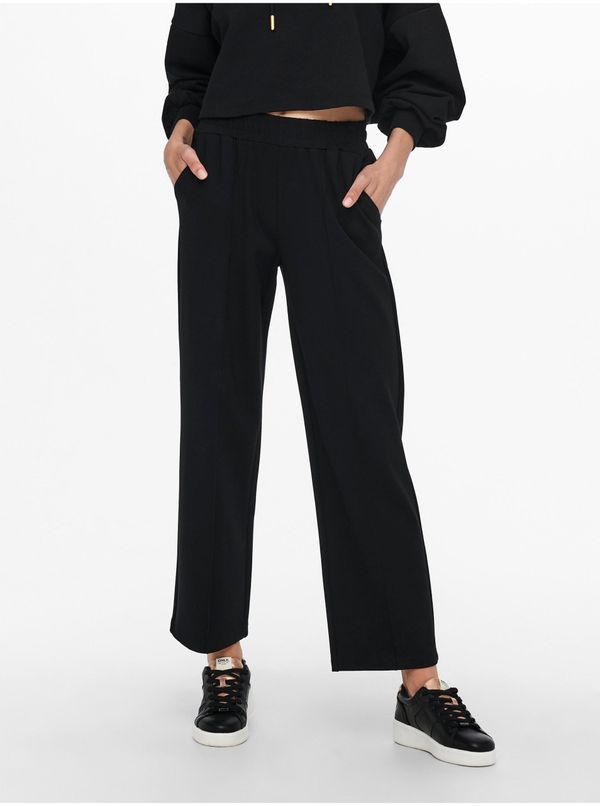 Only Black women's wide trousers ONLY Pop