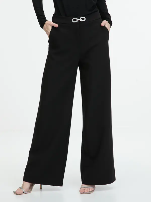Orsay Black Women's Wide Trousers ORSAY - Women's