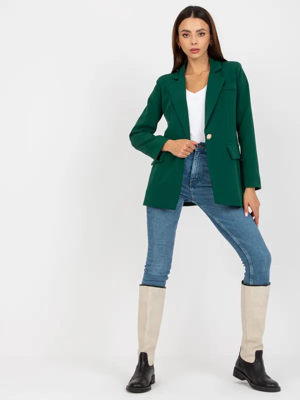 Italy Moda Blazer-DHJ-MA-15556.22X-Dark Green