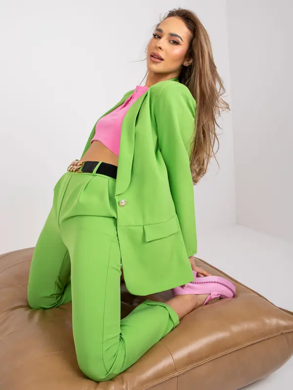 Italy Moda Blazer-DHJ-MA-15621.12X-Light Green