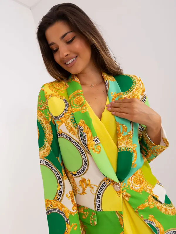 Italy Moda Blazer-DHJ-MA-15621B.67-Light Green