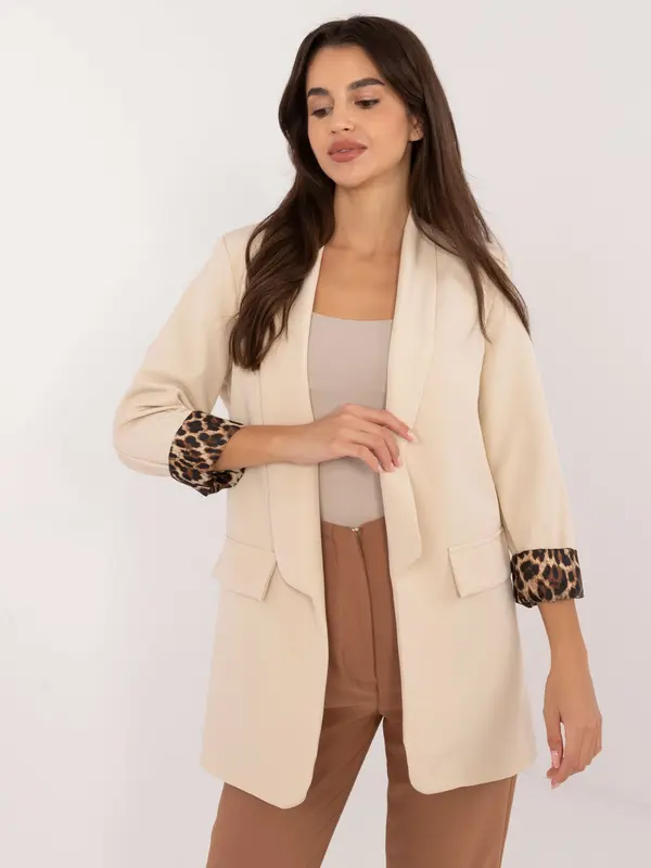 Italy Moda Blazer-DHJ-MA-18657-1.86-light beige