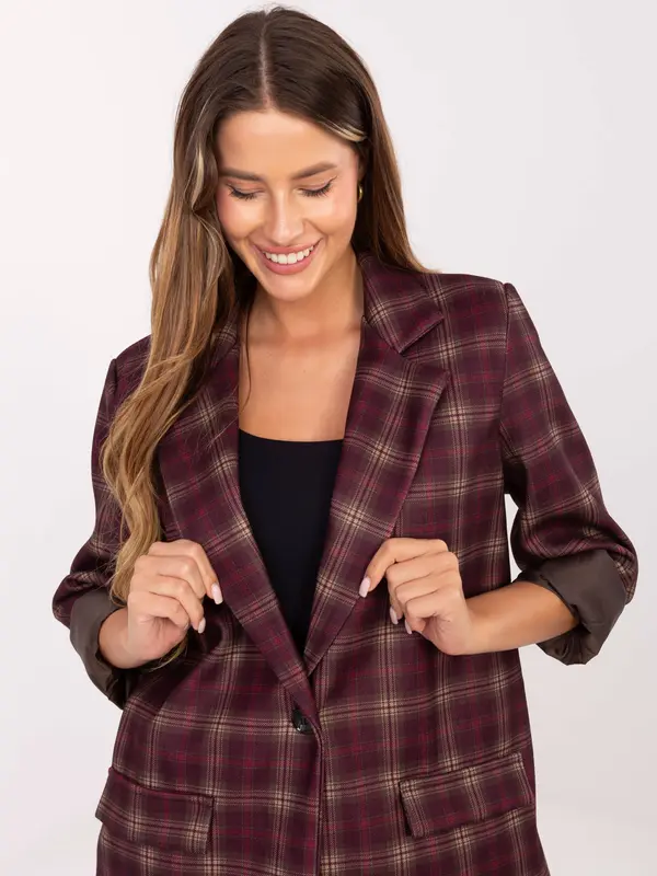 MODA ITALY Blazer-IT-MA-21739.16P-burgundy