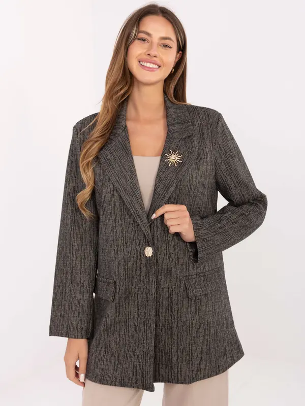 MODA ITALY Blazer-IT-MA-FL8315.02P-dark grey