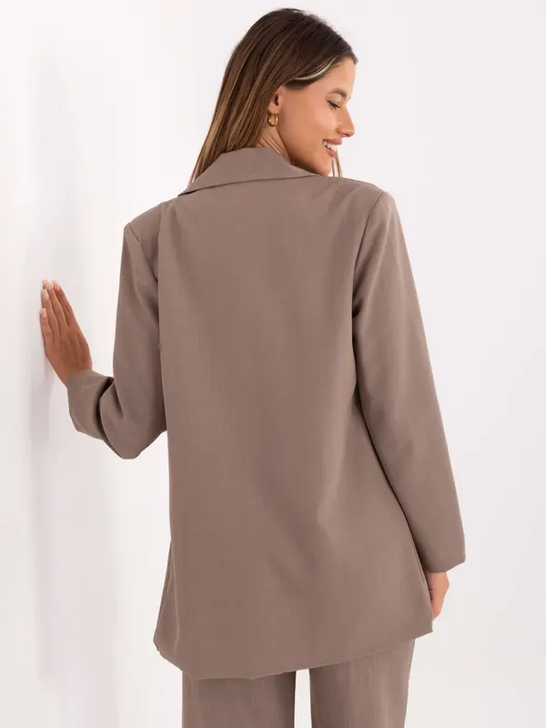 RUE PARIS Blazer-IT-MA-FL8315.85-dark beige