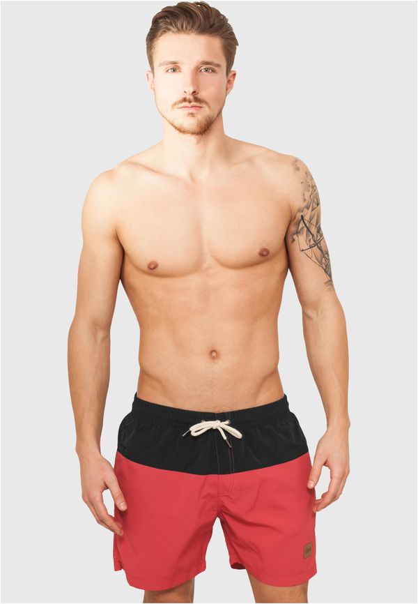 UC Men Block Swim Shorts blk/red