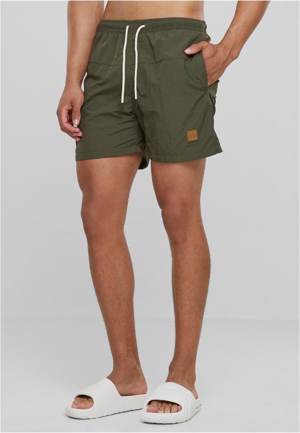 UC Men Block Swim Shorts olive/olive