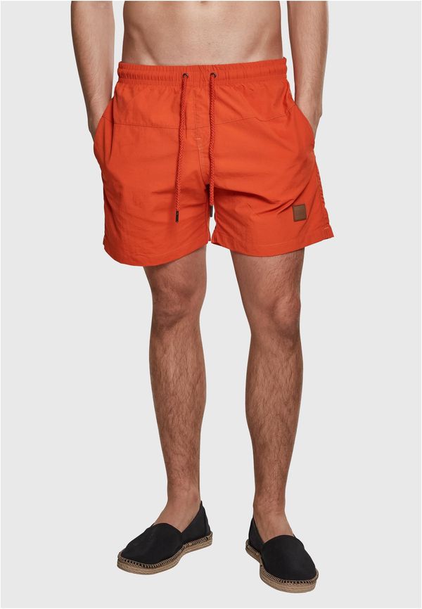 UC Men Block Swim Shorts Rusty Orange