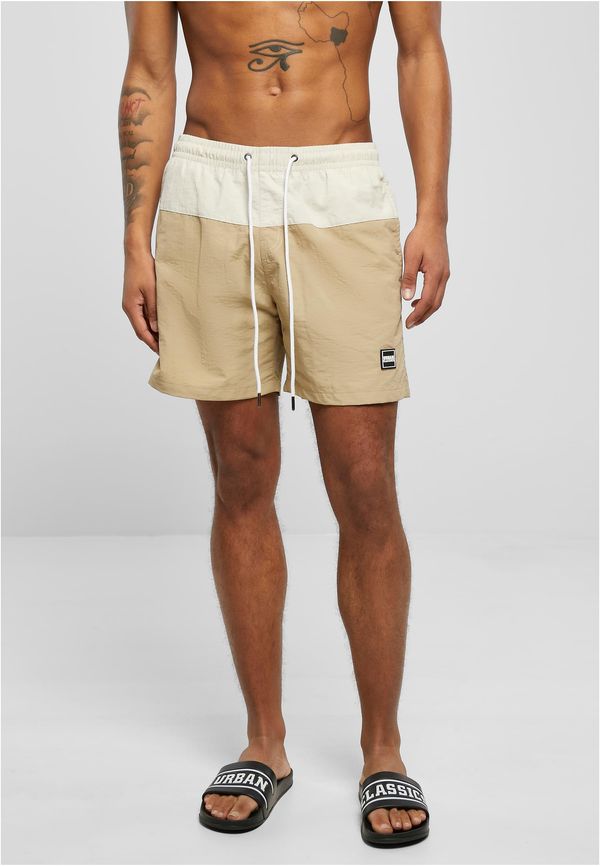 UC Men Block Swim Shorts union beige/softseagrass