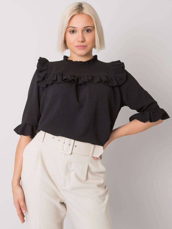 RUE PARIS Blouse-CHA-BZ-3312.30-black