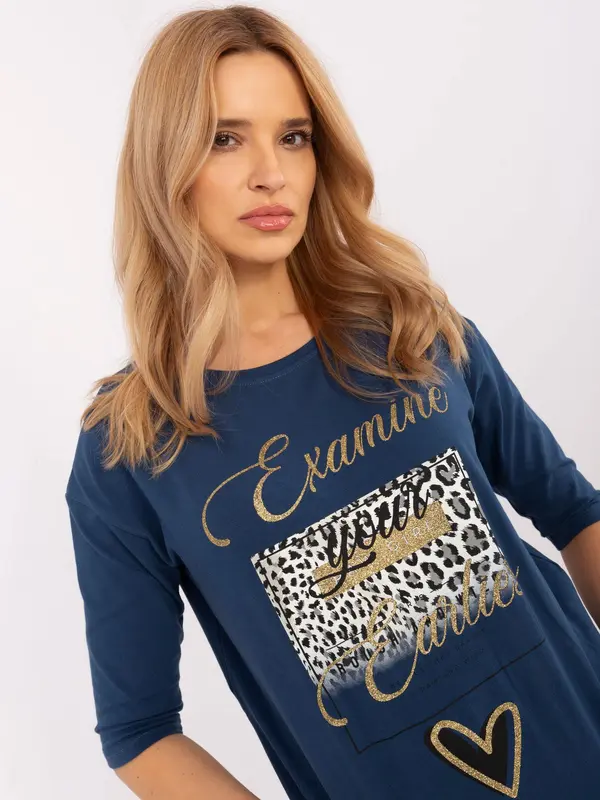 Calimera Blouse-CLM-BZ-0014.42-dark blue