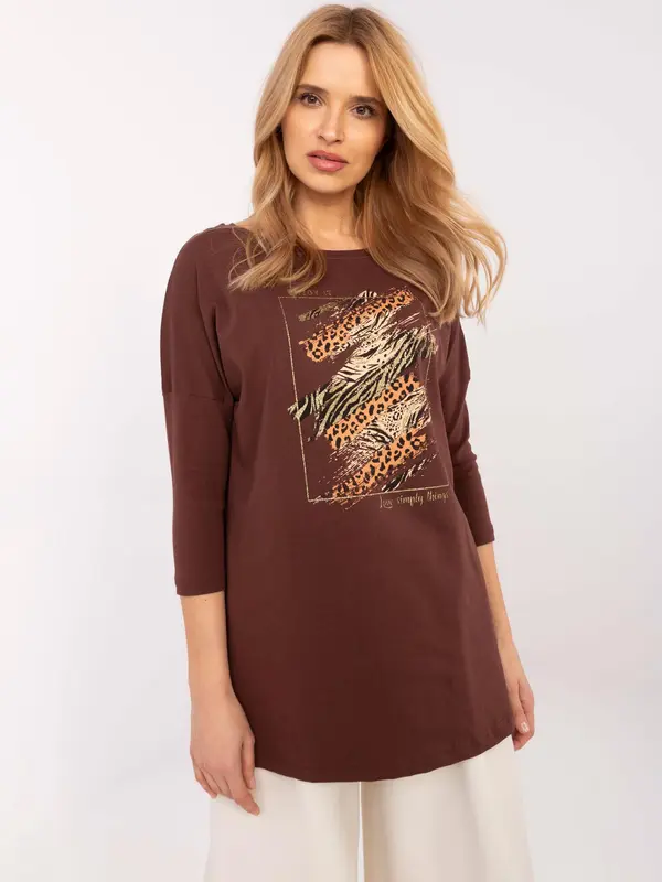Calimera Blouse-CLM-BZ-0052.37-brown